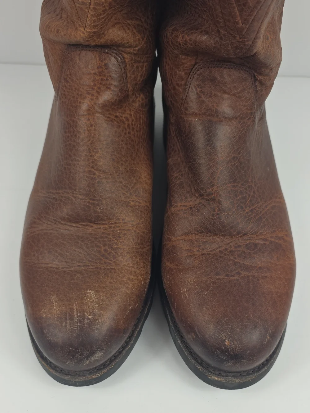 Tecovas The Stockton Ranch Roper Brown Leather Men's Boot Size 10.5
